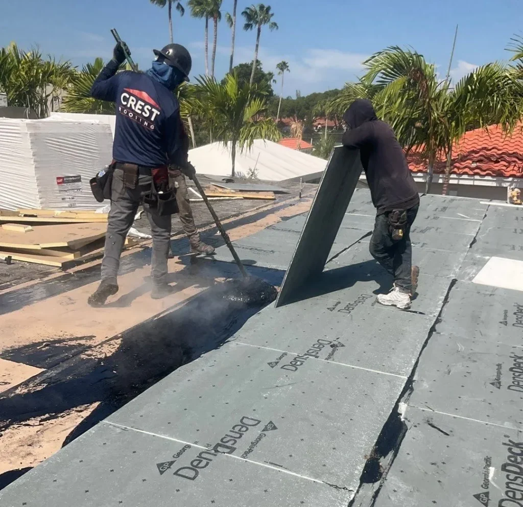 flat roofing installation